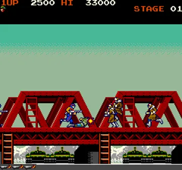 Green Beret (bootleg) screen shot game playing